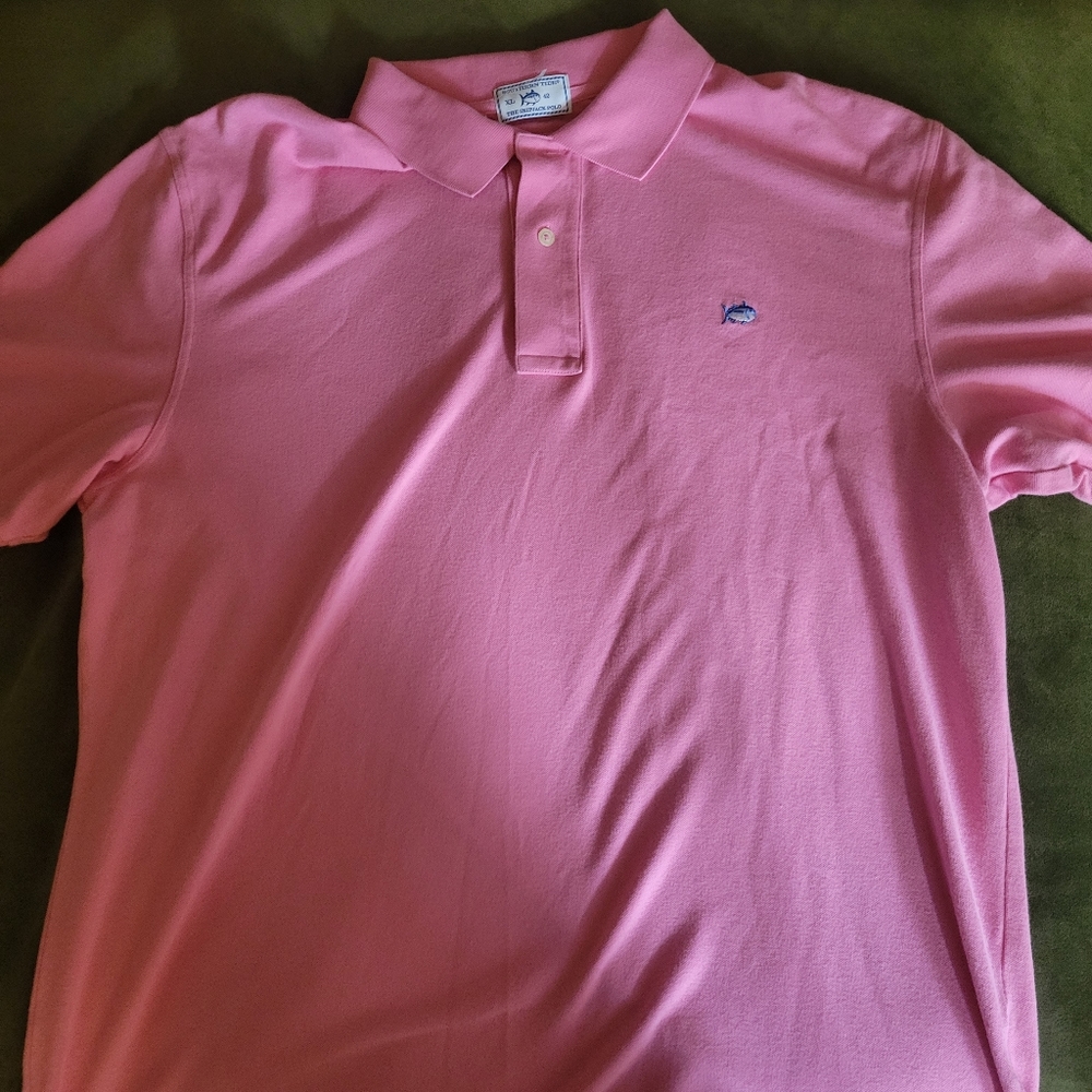 Southern Tide The Skipjack Polo in Pink sz XL 42 NWOT